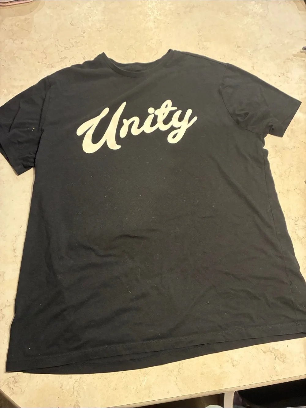 Goodfellow & Co Black 'Unity' Script Short Sleeve Tee